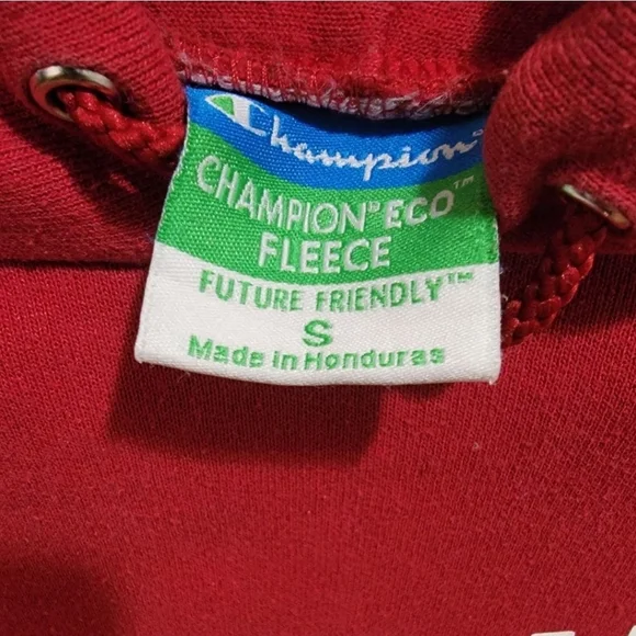 Belmont College Men's Size Small Red Champions College Hoodie - Picture 5 of 5